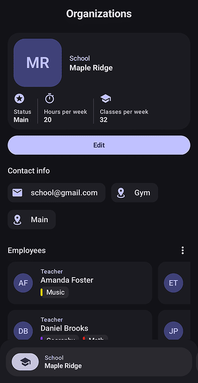 App Screen